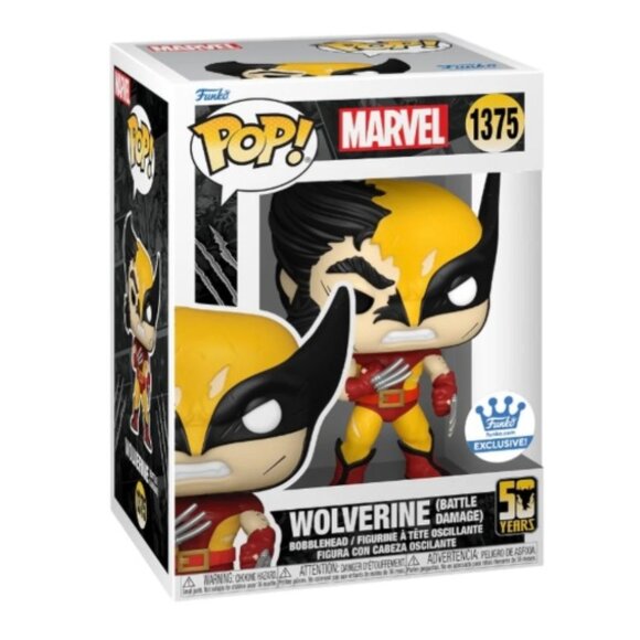 NIB - Funko POP! Marvel: Wolverine [Battle Damage] (Funko) #1375 - Picture 3 of 8